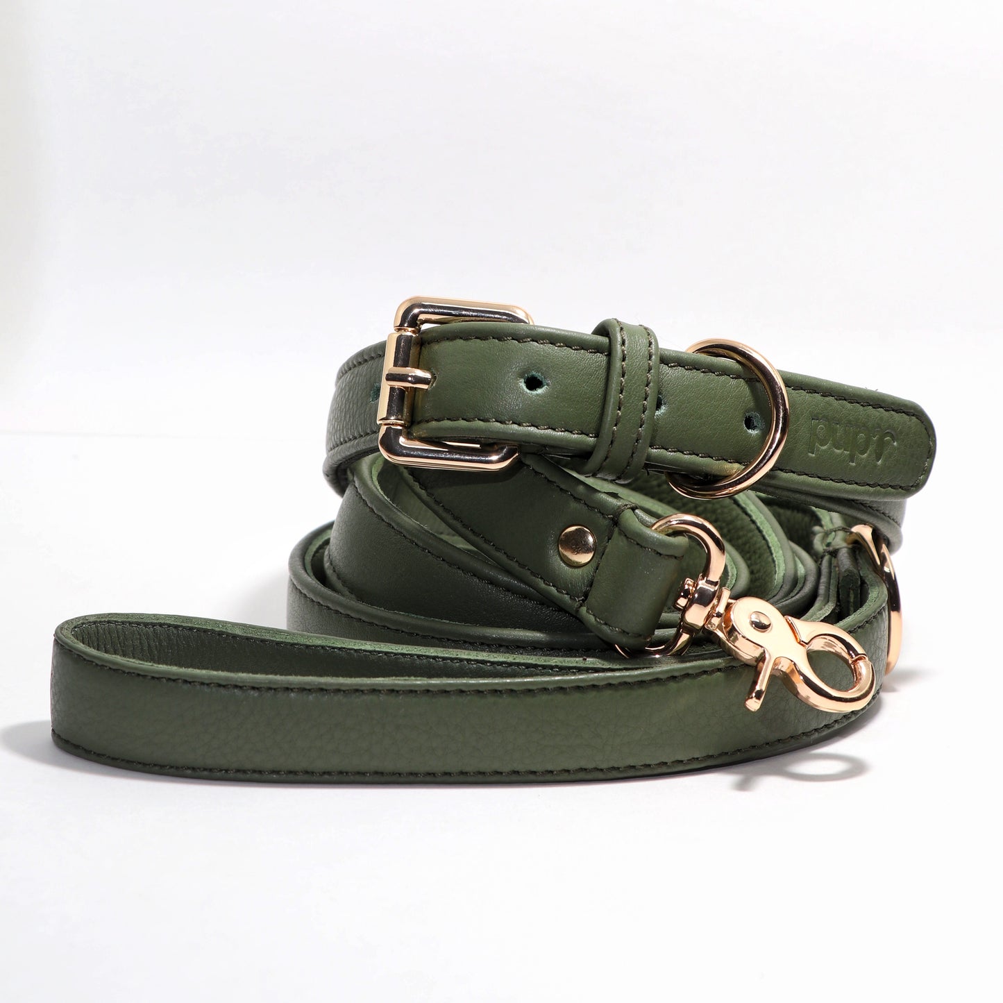 Jade Green Dog Collar & Leash Set