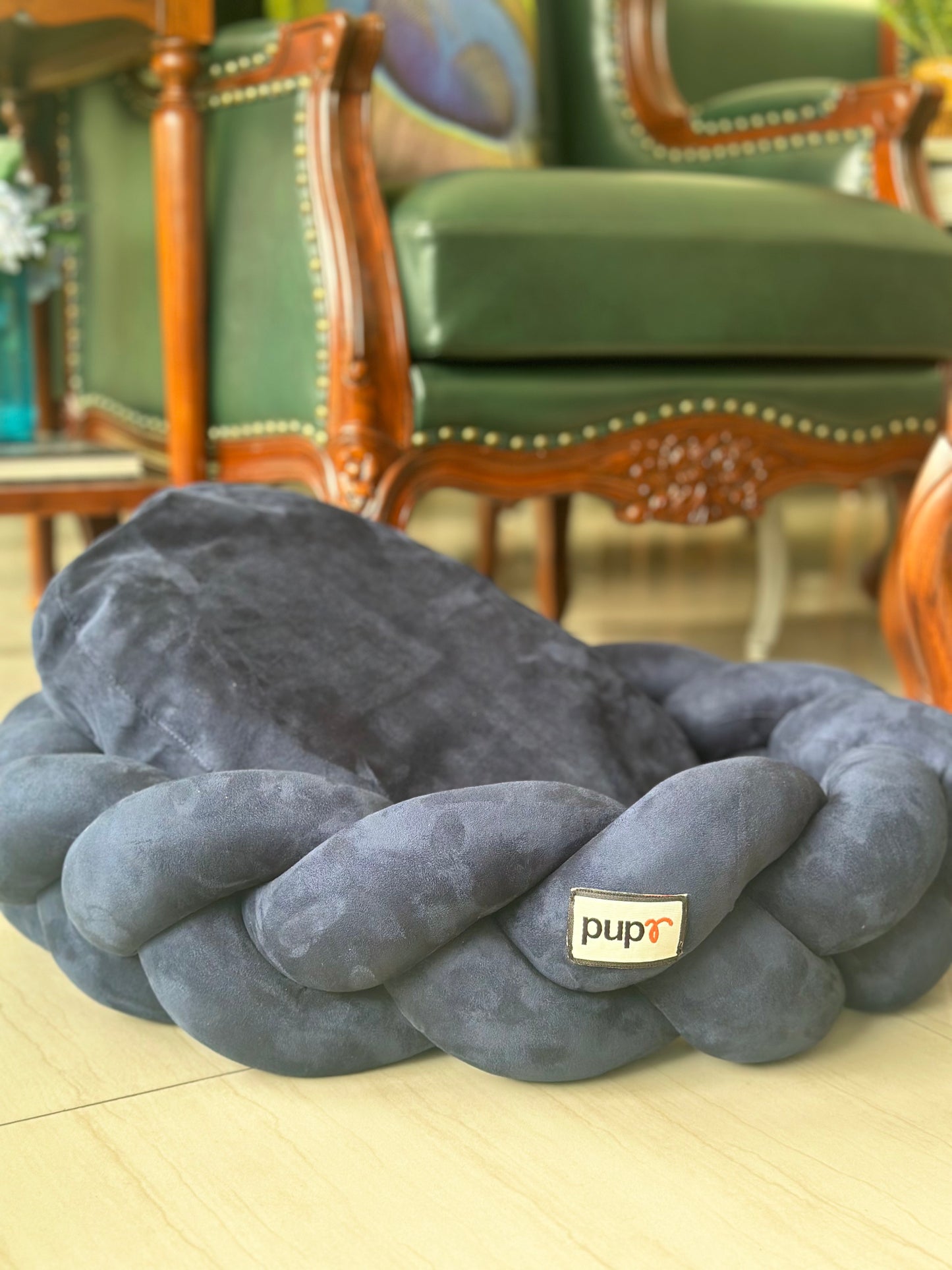 Bruno Navy Blue Dog Bed