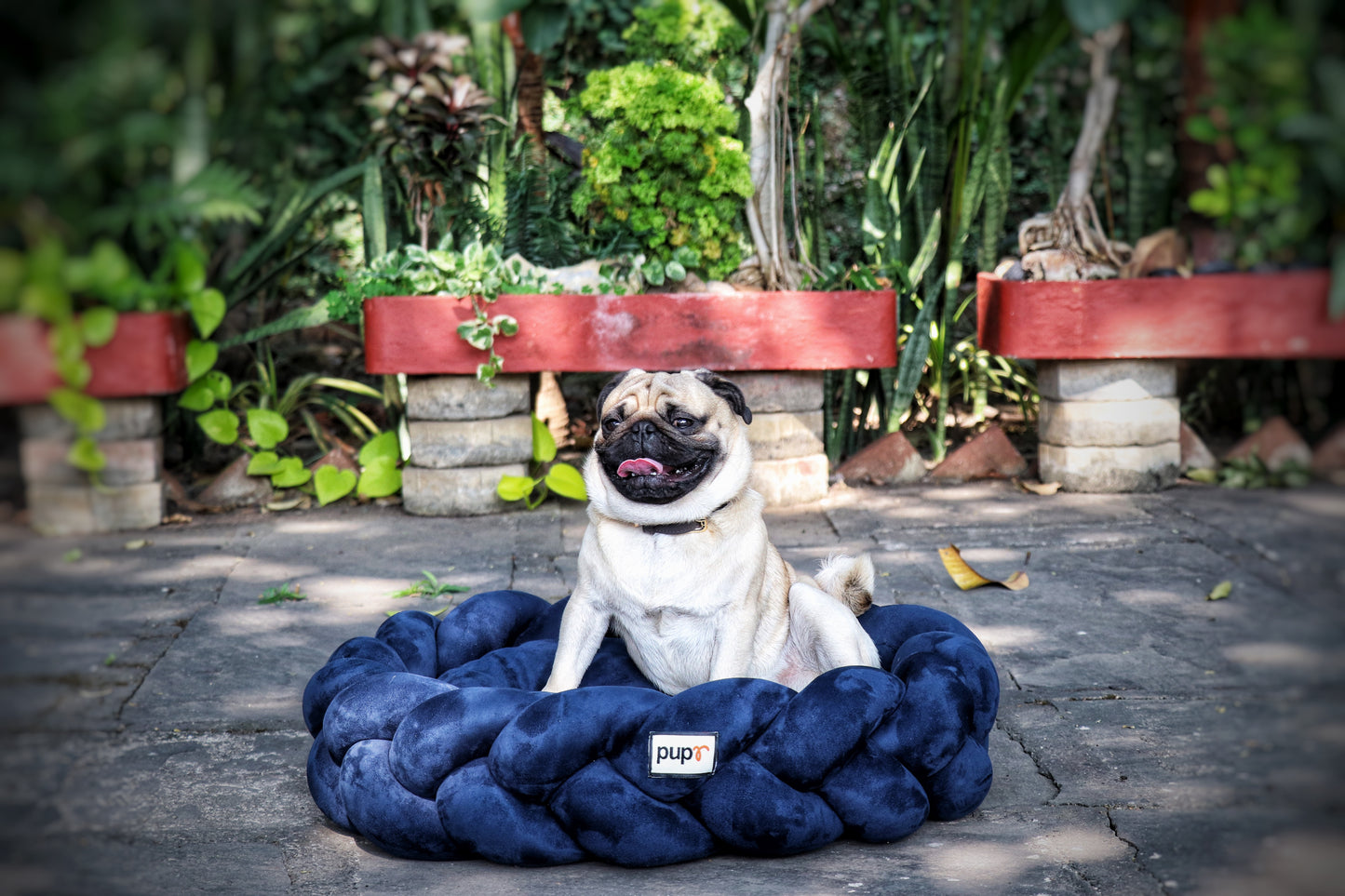 Bruno Navy Blue Dog Bed