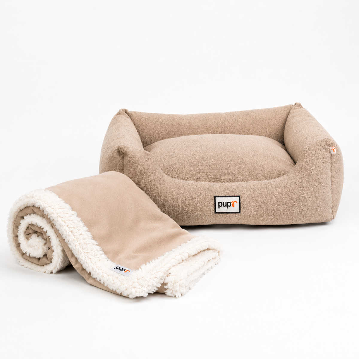 Vicky Bed & Blanket- Beige