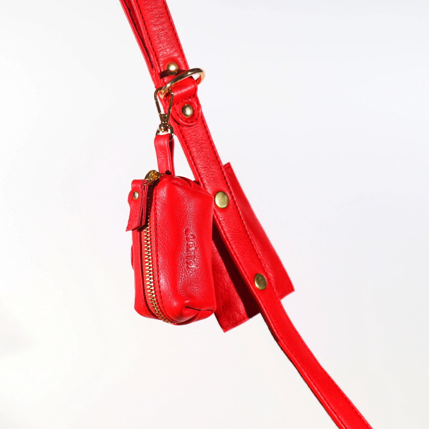 Red Dog waste Bag Holder