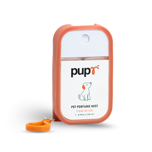 Pupr pet perfume mist spray bottle with silicone case