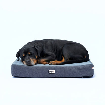 Grey Rectangular Dog Bed - Alpha