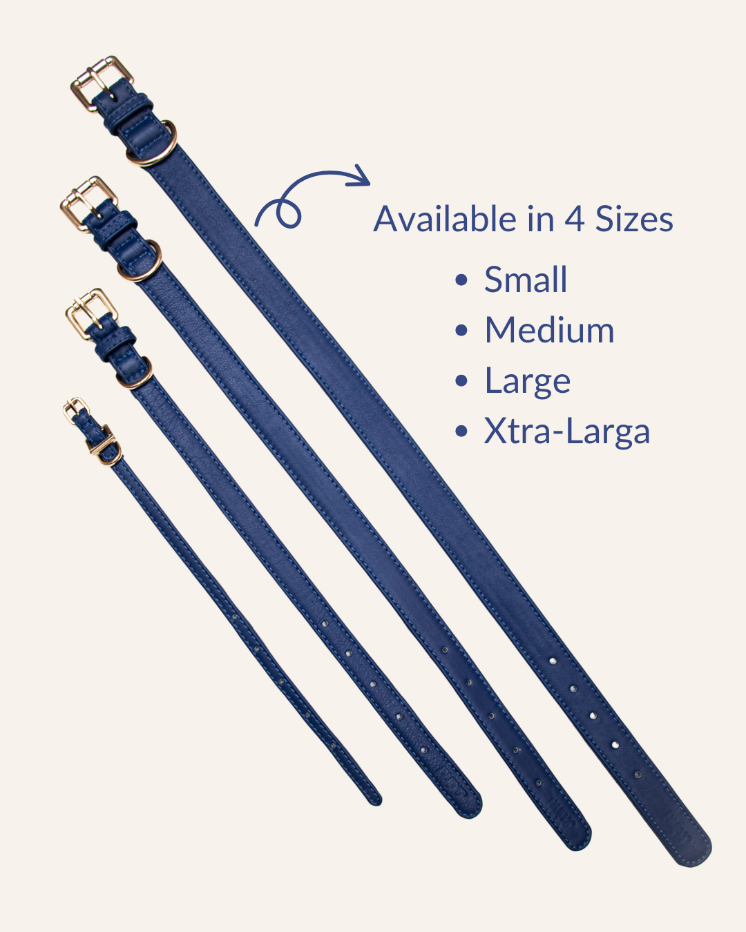 Navy Blue Dog Collar