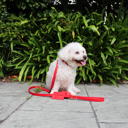 Red Dog waste Bag Holder