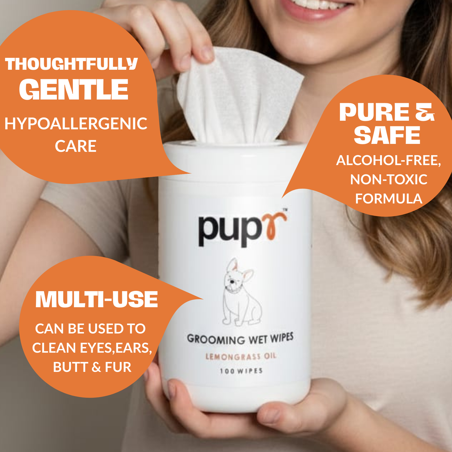 Dog Grooming Wet Wipes