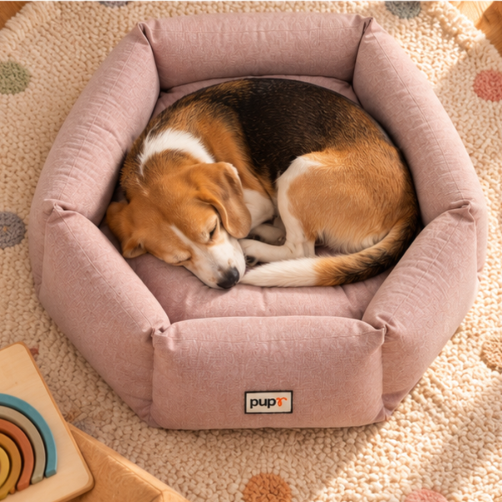 Alex Dog Bed-Blush