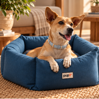 Alex Dog Bed-Navy