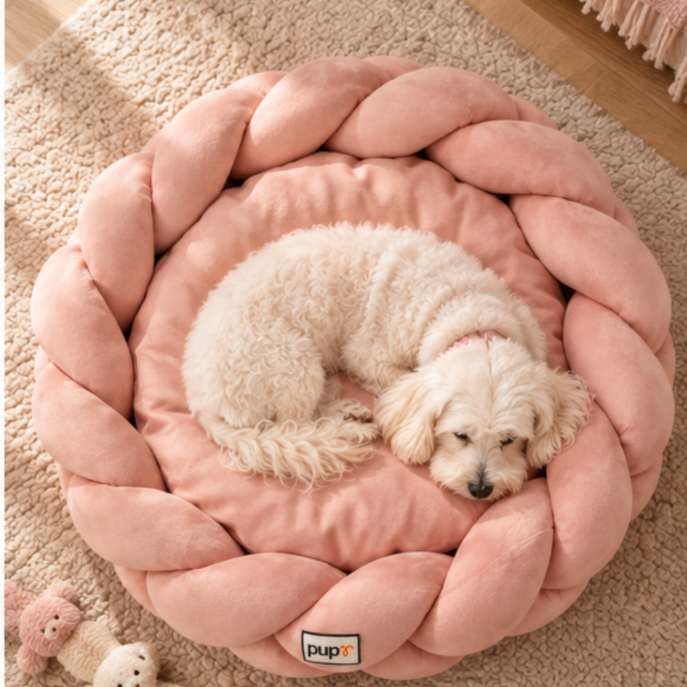 Bruno Dog Bed-Blush