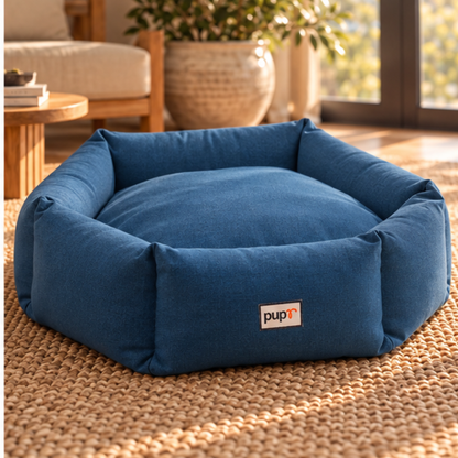 Alex Dog Bed-Navy