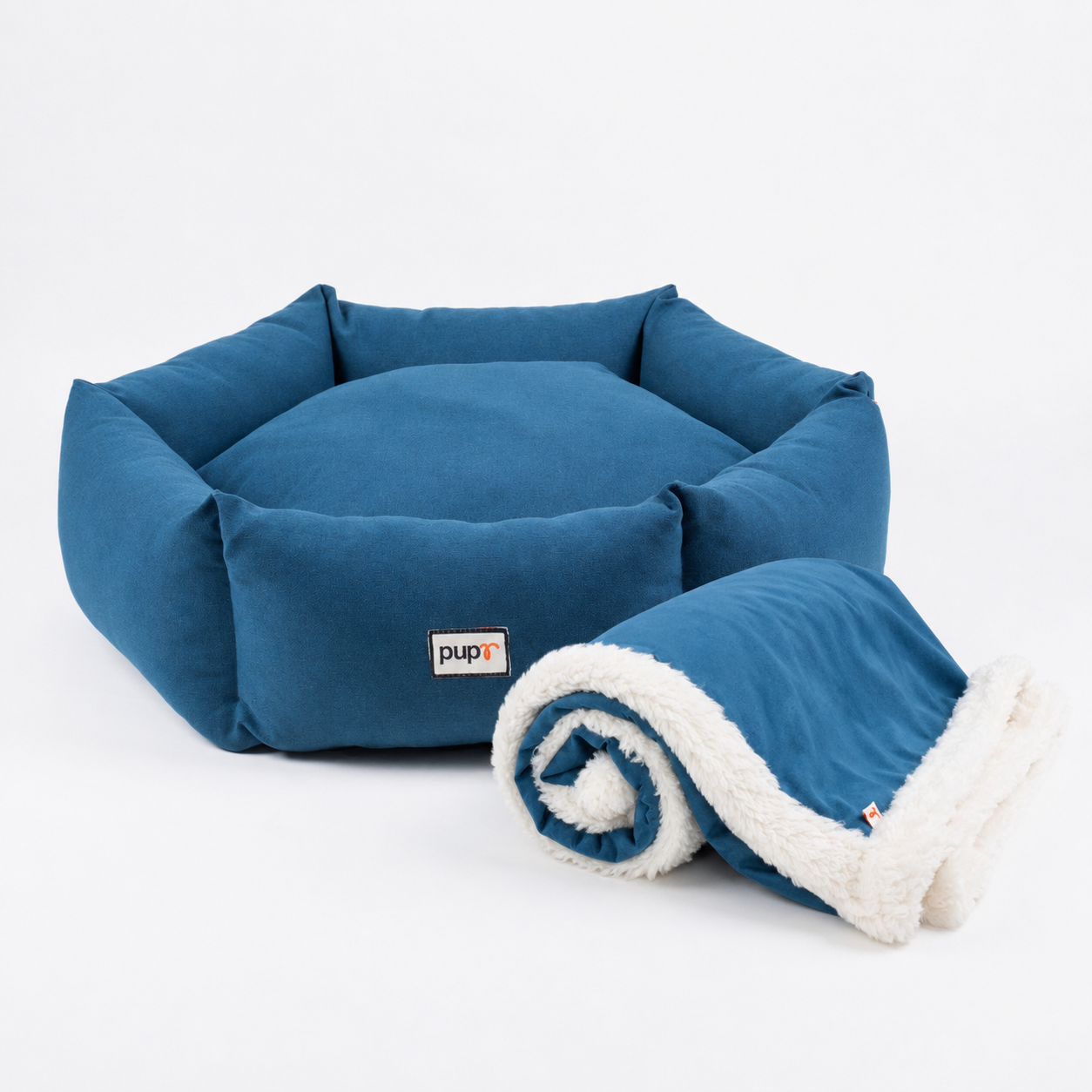 Alex bed with blanket -Navy