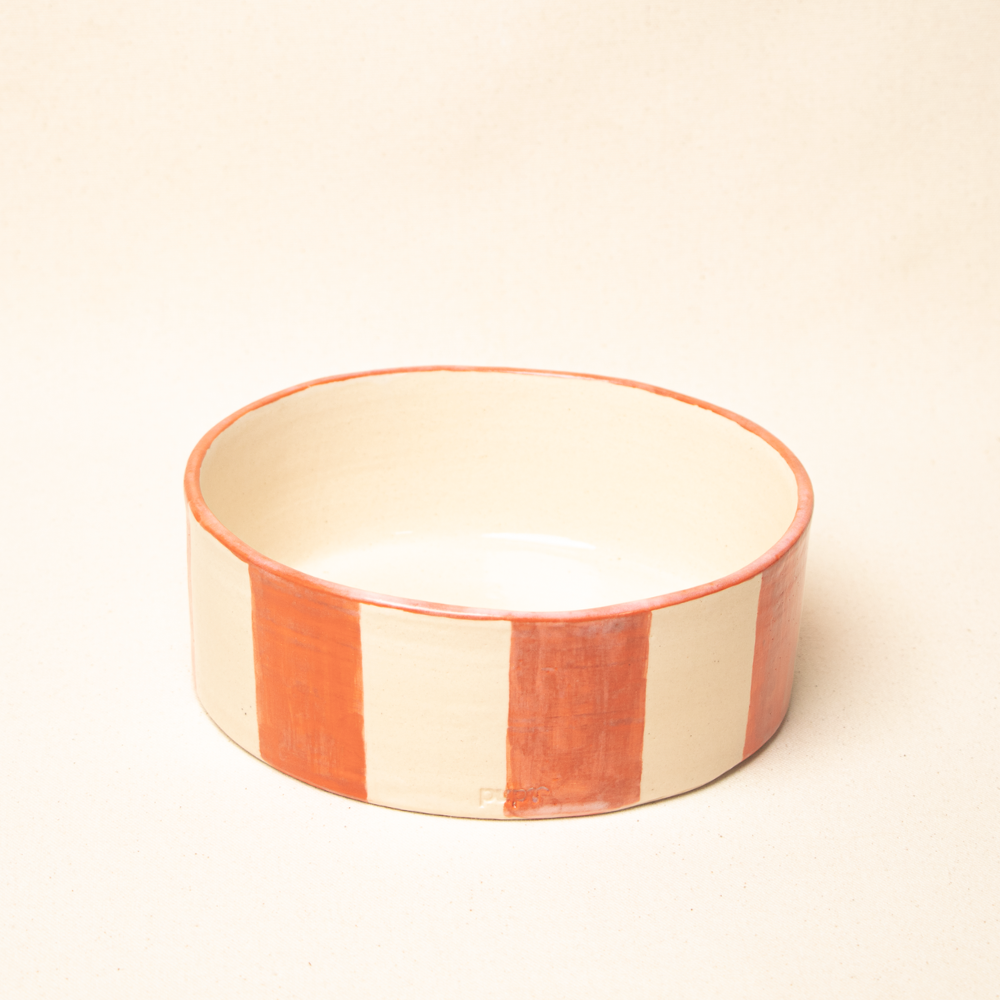 Coral Dog Food Bowl