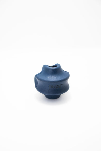 Blue dog treat  toy with 'Pupr' branding on a white background