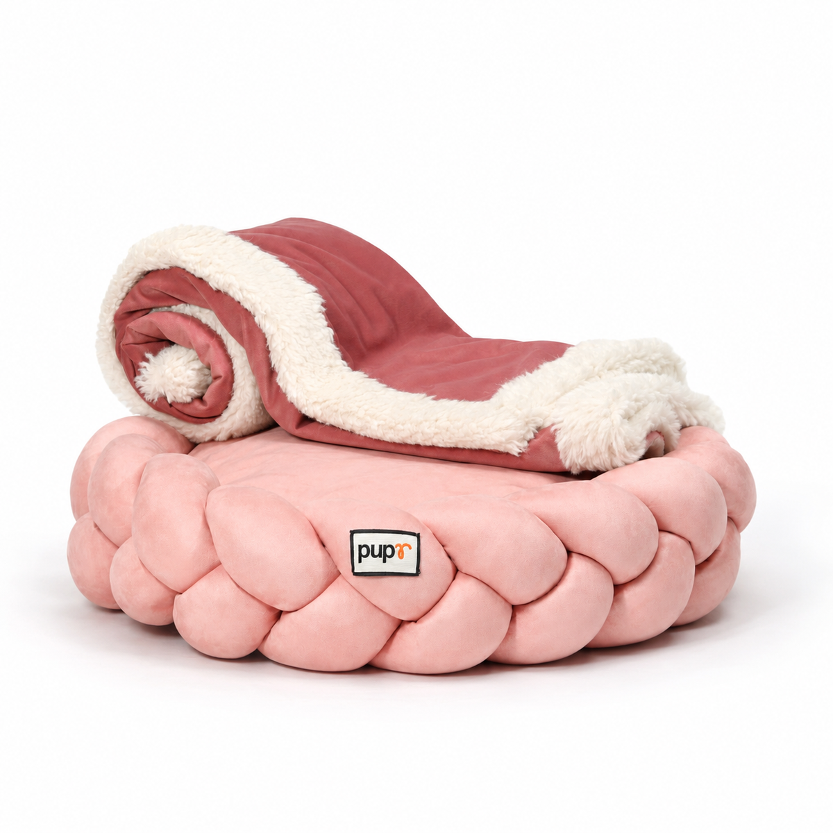 Bruno bed with blanket - Blush